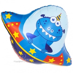 Фольгированный шар  Фигура, Космический путешественник (НЛО)